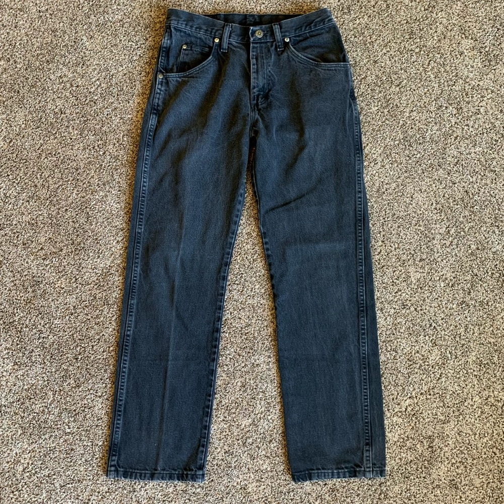 High Waisted Wrangler Straight Leg Jeans